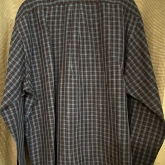 POLO RL BLUE & ORANGE CHECK LONG SLEEVE BUTTON DOWN SHIRT/SIZE 2XL/NEVER WORN!!! - Picture 6 of 6